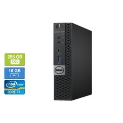 Refurbished (Good) - DELL 7050 MICRO Intel Core i7-7700T 2.90 GHz, 16GB, 256GB SSD, Win 10 Pro